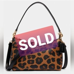 Rare Coach Cheetah Leopard Lewis Shoulder Bag